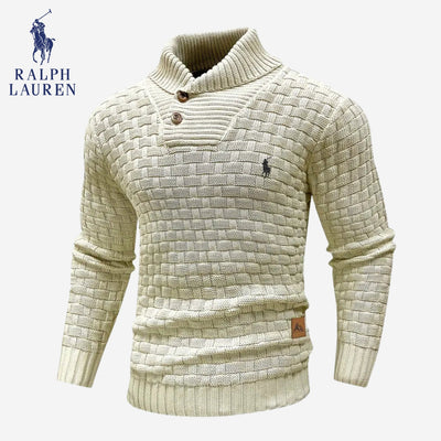 Knitted Sweater with Buttoned Collar || CLEARANCE SALE