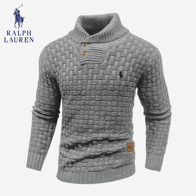 Knitted Sweater with Buttoned Collar || CLEARANCE SALE