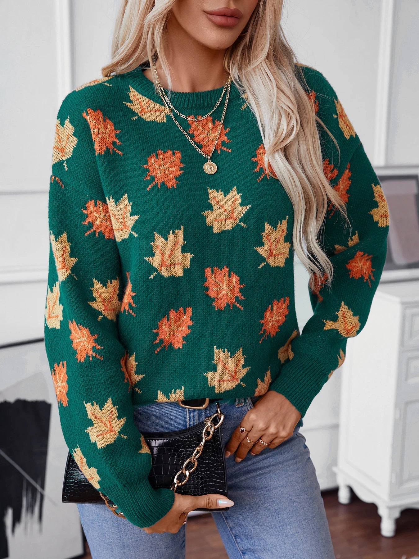 Autumn Hues Knit Sweater
