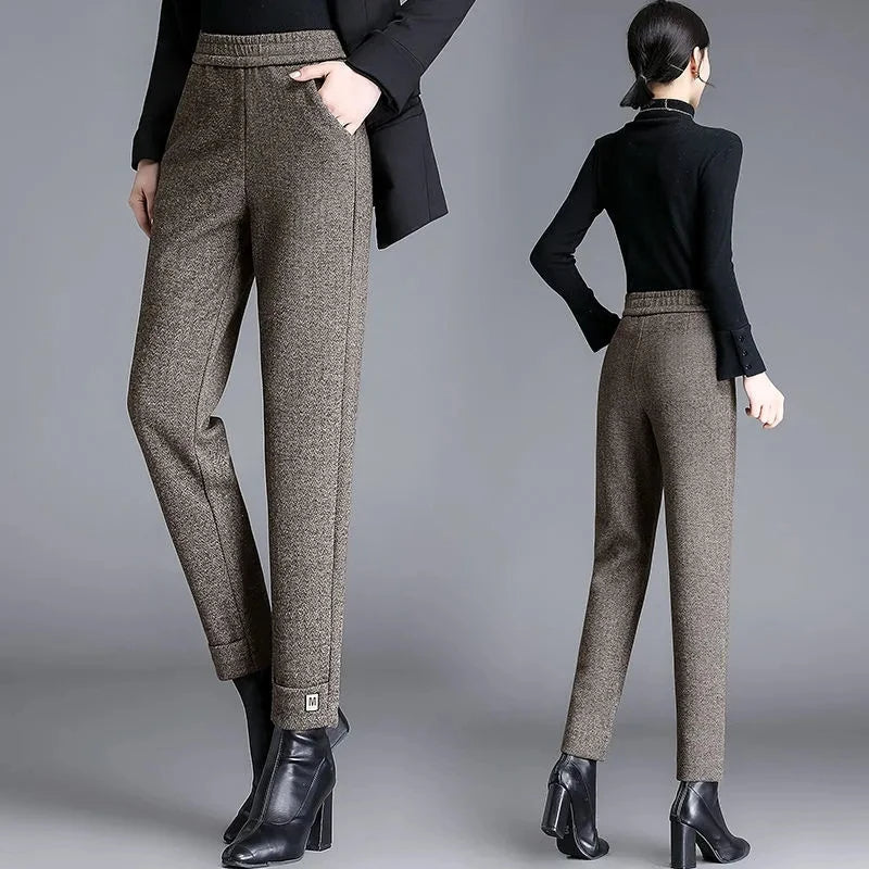 Herringbone Wool Trouser
