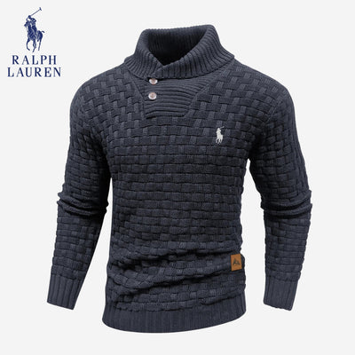 Knitted Sweater with Buttoned Collar || CLEARANCE SALE