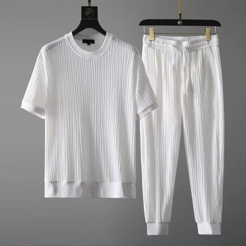 Off-Duty Pleated Set