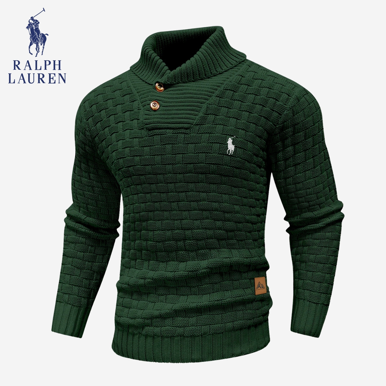 Knitted Sweater with Buttoned Collar || CLEARANCE SALE