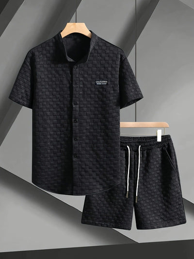 Gridline Checkered Lounge Set