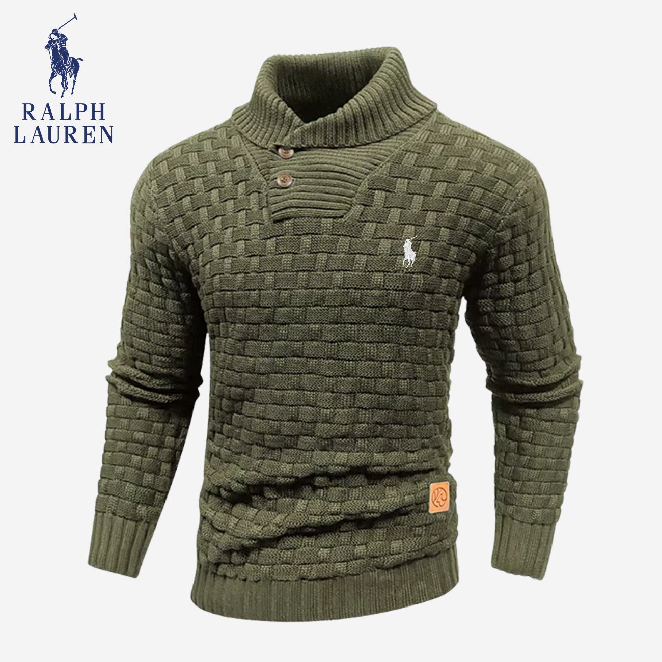 Knitted Sweater with Buttoned Collar || CLEARANCE SALE