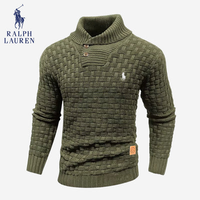 Knitted Sweater with Buttoned Collar || CLEARANCE SALE