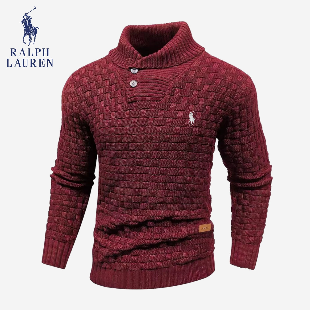 Knitted Sweater with Buttoned Collar || CLEARANCE SALE