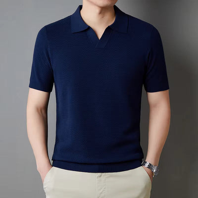 Hudson Waffle Knit Polo
