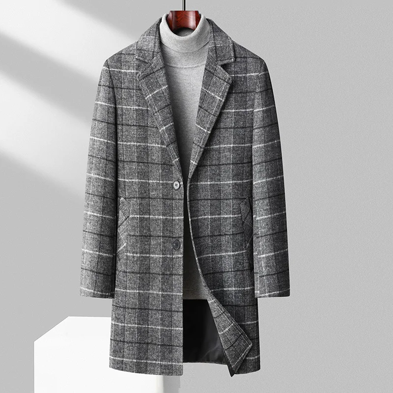 Stratford Plaid Overcoat
