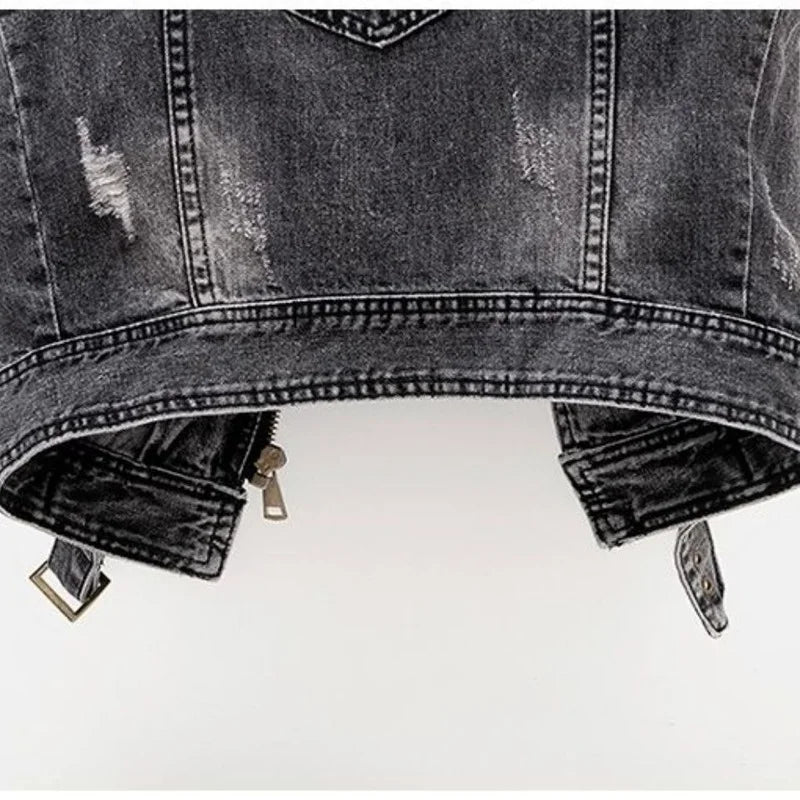 Detour Distresed Denim Vest