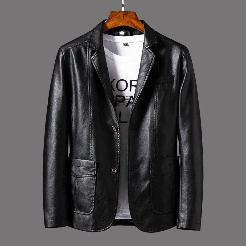 Rivington Faux Leather Blazer