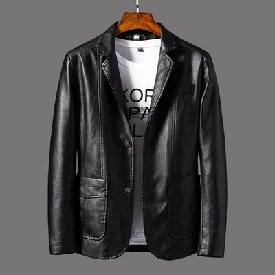 Rivington Faux Leather Blazer
