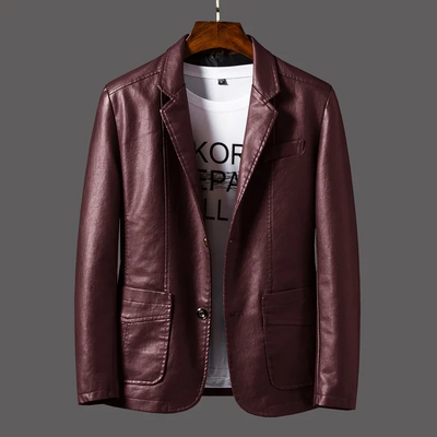 Rivington Faux Leather Blazer