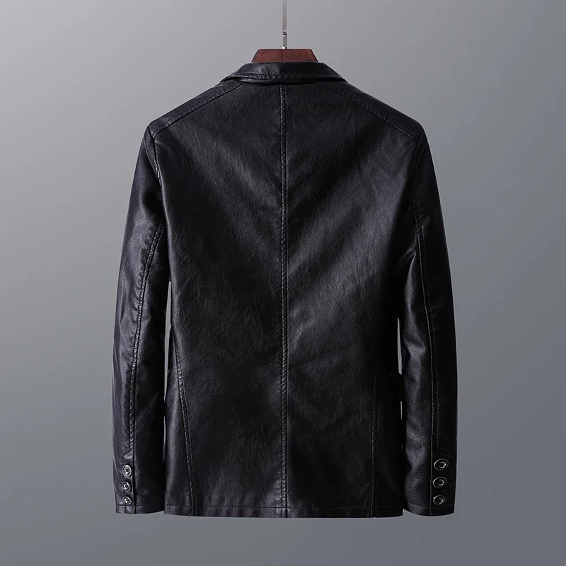 Rivington Faux Leather Blazer