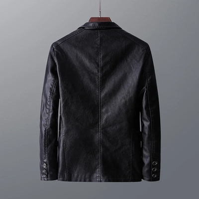 Rivington Faux Leather Blazer