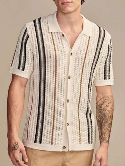 Cabana Knit Button-Up