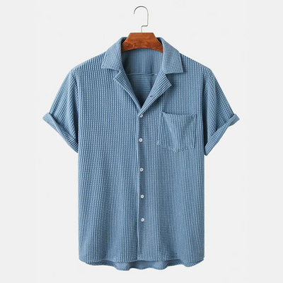 Bayshore Waffle Button-Up Shirt