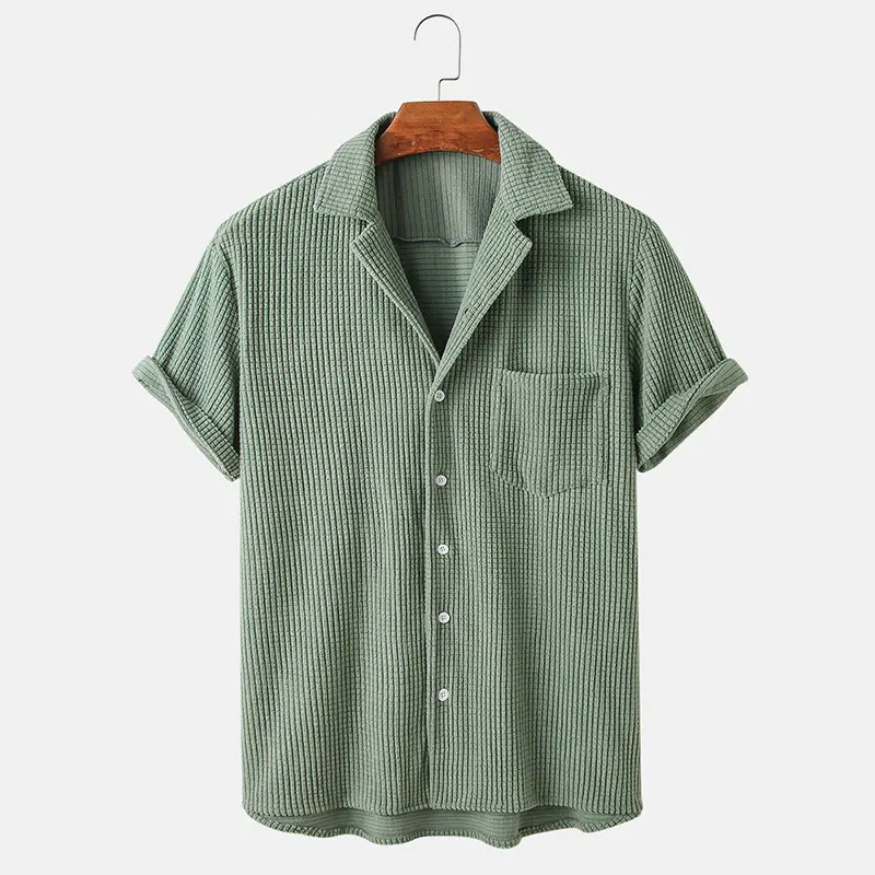 Bayshore Waffle Button-Up Shirt