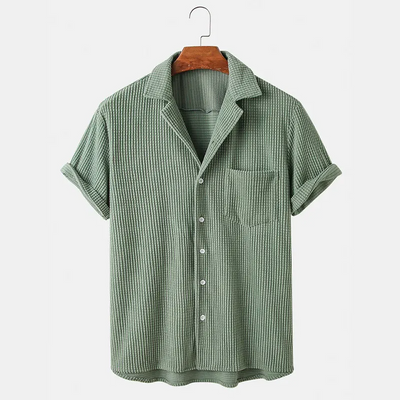 Bayshore Waffle Button-Up Shirt
